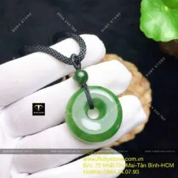 Đồng điếu ngọc bích xanh lá, KT 27mm - Hình ảnh 7
