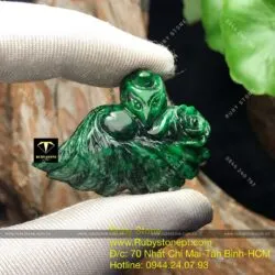 Hồ ly cẩm thạch sơn thuỷ Myanmar, KT 28x40mm