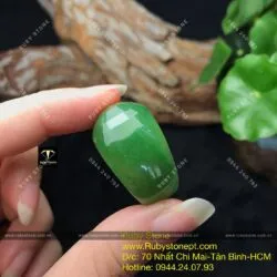Nhẫn yên ngựa Ngọc bích Canada mài giác - Hình ảnh 4