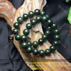 Chuỗi ngọc bích Canada sẫm màu 12 ly - Ảnh 7
