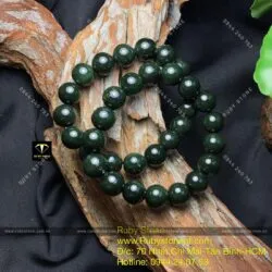 Chuỗi ngọc bích Canada sẫm màu 12 ly - Ảnh 2