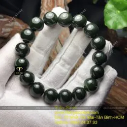 Chuỗi ngọc bích Canada sẫm màu 12 ly