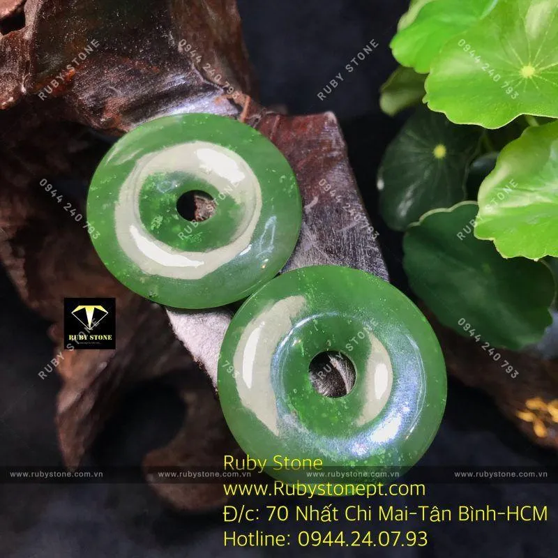 Đồng điếu ngọc bích Canada size lớn, ĐK 38mm Đồng điếu ngọc bích Canada size lớn, ĐK 38mm - Ảnh 4
