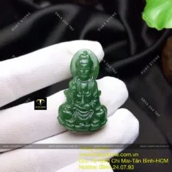 Phật Bà Quan Âm ngọc bích Canada, KT 39mm - Ảnh 5