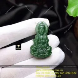 Phật Bà Quan Âm ngọc bích Canada, KT 39mm - Ảnh 3