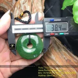 Đồng điếu ngọc bích Canada size lớn, ĐK 38mm Đồng điếu ngọc bích Canada size lớn, ĐK 38mm