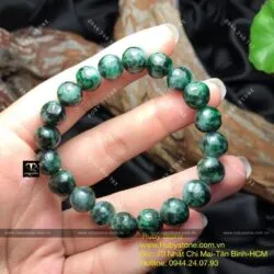 Vòng tay ngọc Cẩm thạch sơn thuỷ Myanmar 9 ly - Ảnh 2