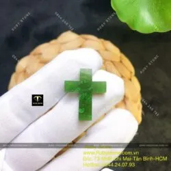 Thánh giá ngọc bích Canada, KT 23mm - Ảnh 4