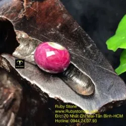 Charm đá Ruby Nam Phi màu rượu vang - Ảnh 3