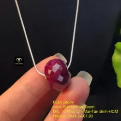 Charm đá Ruby Nam Phi màu rượu vang - Ảnh 9