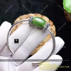 Kiềng bạc lu thống Ngọc bích thon xanh lá - Ảnh 6