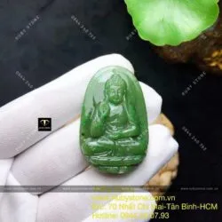 Adida - Phật bản mệnh Ngọc bích tuổi Tuất-Hợi, KT 37mm (chất thường) - Ảnh 5