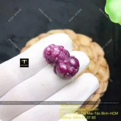 Tỳ hưu Ruby Nam Phi, KT 23mm - Hình ảnh 3