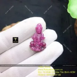 Phật Bà Quan Âm Ruby Nam Phi mini
