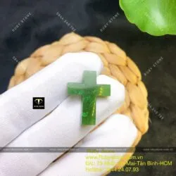 Thánh giá ngọc bích Canada, KT 23mm - Ảnh 5