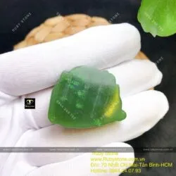 Phật Di Lặc ngọc bích Canada xanh, KT 29mm - Ảnh 3