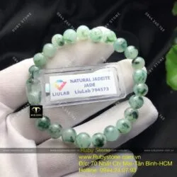 Vòng ngọc Cẩm thạch hoa bay 7 ly Vòng ngọc Cẩm thạch hoa bay 7 ly