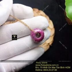 Charm đá Ruby Nam Phi mài giác - Ảnh 2