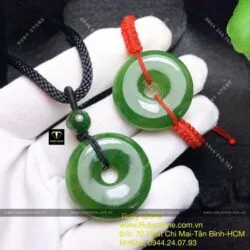Đồng điếu ngọc bích Canada xanh lá, KT 28mm - Ảnh 4