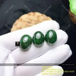 Mặt nhẫn trang sức Ngọc bích sẫm màu - Hình ảnh 5
