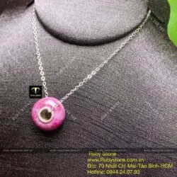 Charm đá Ruby Nam Phi dạng trơn