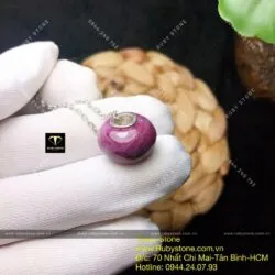 Charm đá Ruby Nam Phi dạng trơn - Ảnh 5