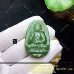 Adida - Phật bản mệnh Ngọc bích tuổi Tuất-Hợi, KT 37mm (chất thường) - Ảnh 6