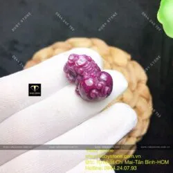 Tỳ hưu Ruby Nam Phi, KT 23mm