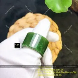 Nhẫn càn long ngọc bích Canada, bản 18mm