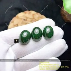 Mặt nhẫn trang sức Ngọc bích sẫm màu - Hình ảnh 3