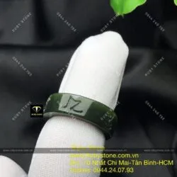Nhẫn Ngọc bích khắc chú “Om mani Padme Hum”, bản 7 ly - Hình ảnh 5