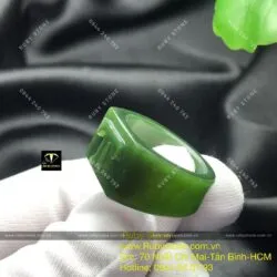 Nhẫn Ngọc bích - Chạm khắc chữ cái theo yêu cầu - Ảnh 5