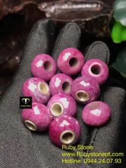 Charm đá Ruby Nam Phi màu rượu vang - Ảnh 12