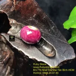 Charm đá Ruby Nam Phi màu rượu vang - Ảnh 4