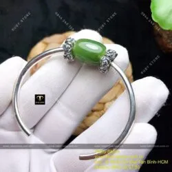 Kiềng bạc lu thống Ngọc bích thon xanh lá - Ảnh 7