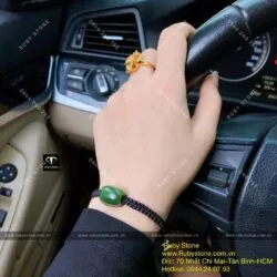Vòng lu thống Ngọc bích tết tay - Hình ảnh 3