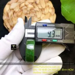 Nhẫn ngọc bích Canada, bản vuông 10 ly - Hình ảnh 4