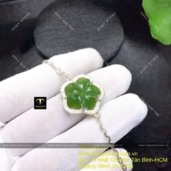 Lắc bạc hoa mai ngọc bích Canada - Hình ảnh 2