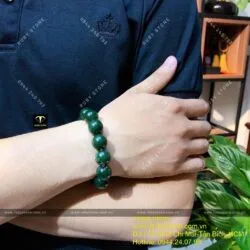 Vòng tay Ngọc bích Canada màu đậm 14 ly - Ảnh 6