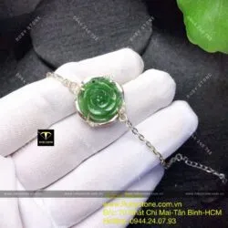 Lắc bạc hoa mẫu đơn ngọc bích Canada - Hình ảnh 6