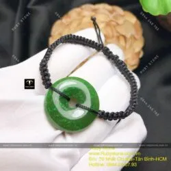 Vòng tết dây Đồng điếu ngọc bích Canada, ĐK 26-28mm - Hình ảnh 4