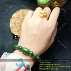 Vòng chuỗi ngọc bích Canada mix lu thống - Hình ảnh 2