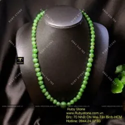 Chuỗi cổ ngọc bích Canada xanh lá