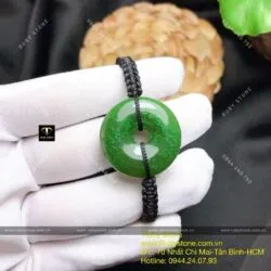 Vòng tết dây Đồng điếu ngọc bích Canada, ĐK 26-28mm - Hình ảnh 7