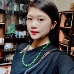 Chuỗi cổ ngọc bích Canada xanh lá