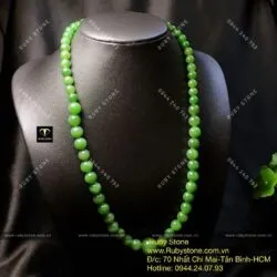 Chuỗi cổ ngọc bích Canada xanh lá - Ảnh 6