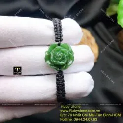 Hoa mẫu đơn ngọc bích Canada tết dây đeo - Ảnh 3