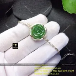 Lắc bạc hoa mẫu đơn ngọc bích Canada - Hình ảnh 4
