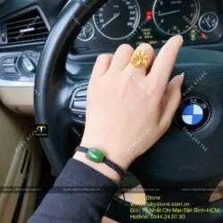 Vòng lu thống Ngọc bích tết tay - Hình ảnh 7