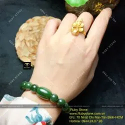 Vòng chuỗi ngọc bích Canada mix lu thống